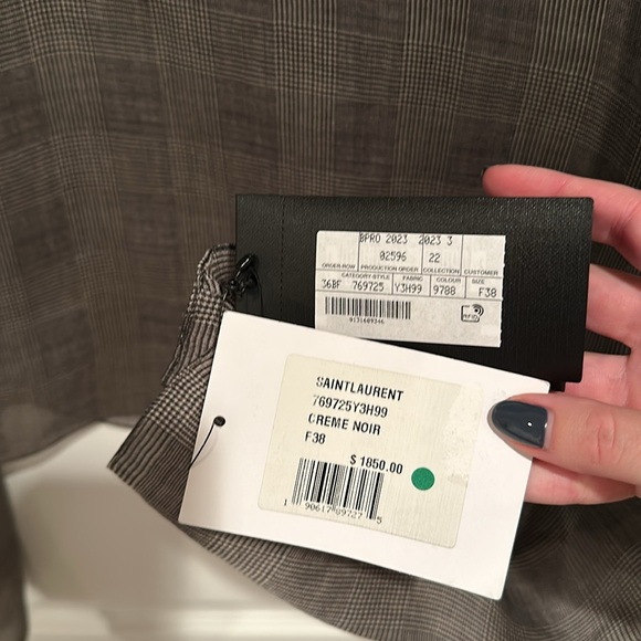 NWT Saint Laurent Sheer Blouse - Picture 9 of 14